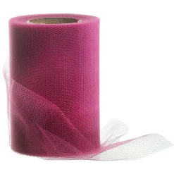 DecoWoerner Cintas De Regalo>Cinta De Tul, Anchura 100 Mm, Color Fucsia