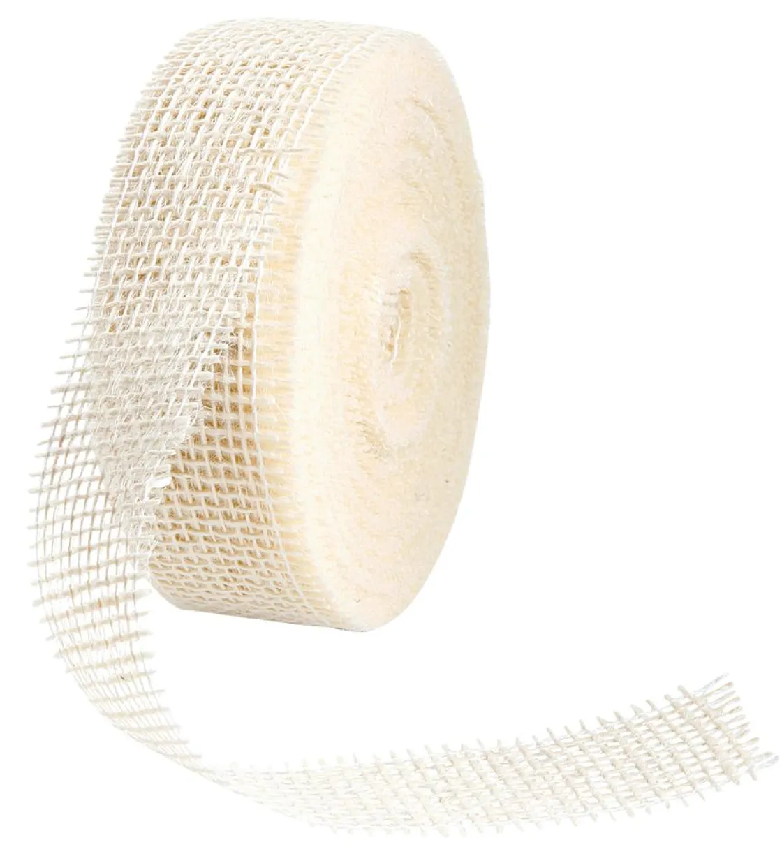 DecoWoerner Cintas De Regalo|Decoración De Otoño>Cinta De Yute, Color Crema, Anchura 40 Mm