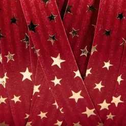 DecoWoerner Cintas De Regalo>Cinta Rizada De Poliéster "Estrellas", 10 Mm, 100 M,