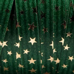 DecoWoerner Cintas De Regalo>Cinta Rizada De Poliéster "Estrellas", 10 Mm, 100 M, Abeto