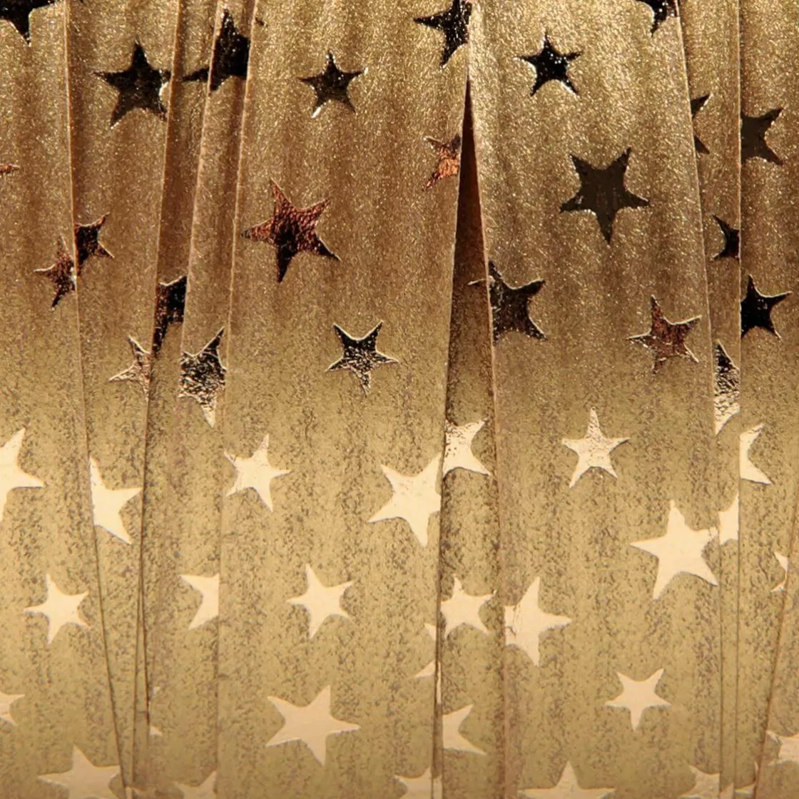 DecoWoerner Cintas De Regalo>Cinta Rizada De Poliéster "Estrellas", 10 Mm, 100 M,