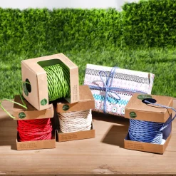 DecoWoerner Cintas De Regalo|Go Green - Envoltorio Para Regalo Ecológico>Cinta Rizadora EcCordón De Algodón Respetuoso Con El Medio Ambiente Hecho De Material Degradable 3 Mm 30 M Claroológica De Material Degradable 10 Mm 100 M De Rojo