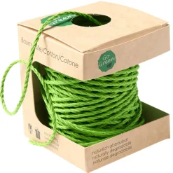 DecoWoerner Cintas De Regalo|Go Green - Envoltorio Para Regalo Ecológico>Cinta Rizadora EcCordón De Algodón Respetuoso Con El Medio Ambiente Hecho De Material Degradable 3 Mm 30 M Azul Claroológica De Material Degradable 10 Mm 100 M De Manzana