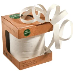 DecoWoerner Cintas De Regalo|Go Green - Envoltorio Para Regalo Ecológico>Cinta Rizadora Ecológica De Material Degradable 10 Mm 100 M De Crema