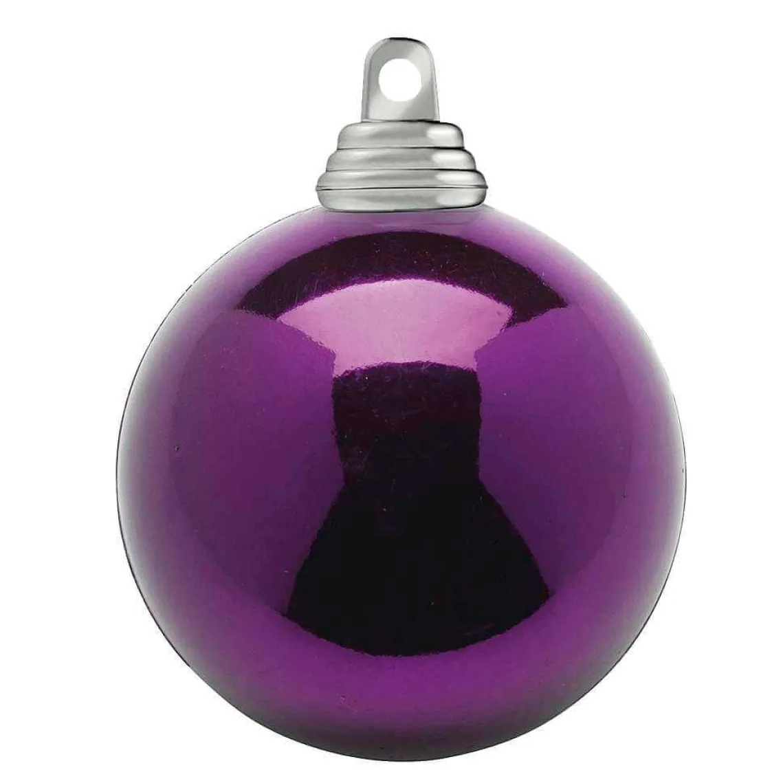 DecoWoerner Bolas De Navidad>Ciruela, Bolas De Navidad Brillantes De Plástico Ignífugo, 6 Cm Ø - 24 Uds.