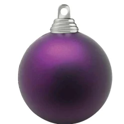 DecoWoerner Bolas De Navidad>Ciruela, Bolas De Navidad Mate En Plástico Ignífugo, 8 Cm Ø - 12 Piezas