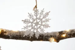 DecoWoerner Figuras De Navidad>Colgador De Madera Iluminado Para árboles, 100 Cm De Largo