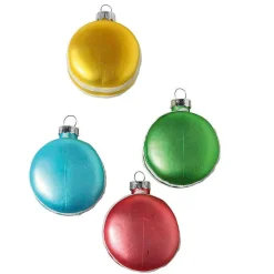 DecoWoerner Bolas De Navidad>Colgador Del árbol De Navidad Macarones, 4 Piezas