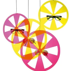 DecoWoerner Decoración Temática|Decoración De Primavera>Colgante Acrílico "Hélice" Lima Conjunto De 2 Piezas Ø 29/39 Cm