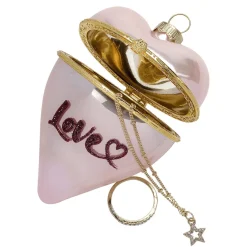 DecoWoerner Decoración Temática|Bolas De Navidad>Colgante Bola De Navidad Corazón 10 Cm