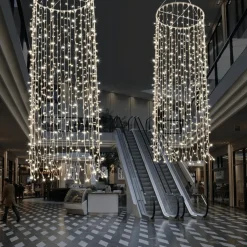 DecoWoerner Luz Decorativa|Luces De Navidad>Colgante De Cadenas De Luces LED 24V Para Interiores, 1200 LED, 500 X 100 Cm