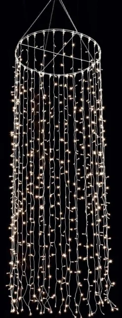 DecoWoerner Luz Decorativa|Luces De Navidad>Colgante De Cadenas De Luces LED 24V Para Interiores, 1200 LED, 500 X 100 Cm