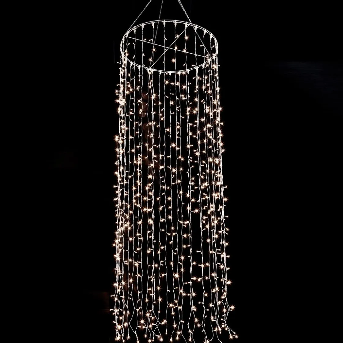 DecoWoerner Luces De Navidad>Colgante De Cadenas De Luces LED 24V Para Interiores, 720 LED, 300 X 100 Cm