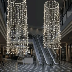 DecoWoerner Luces De Navidad>Colgante De Cadenas De Luces LED 24V Para Interiores, 720 LED, 300 X 100 Cm