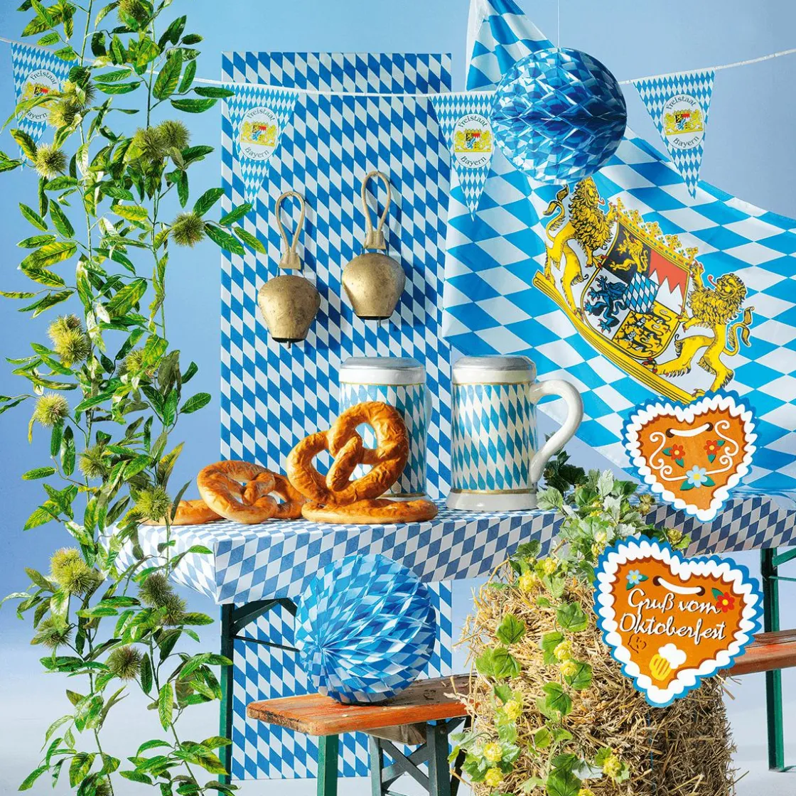 DecoWoerner Decoración Temática|Decoración De Otoño>Colgante De Corazón De Cartón "Oktoberfest" Ø 30 Cm