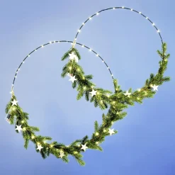DecoWoerner Figuras De Navidad|Luces De Navidad>Colgante De Estrella De Luz LED Ø 38 Cm