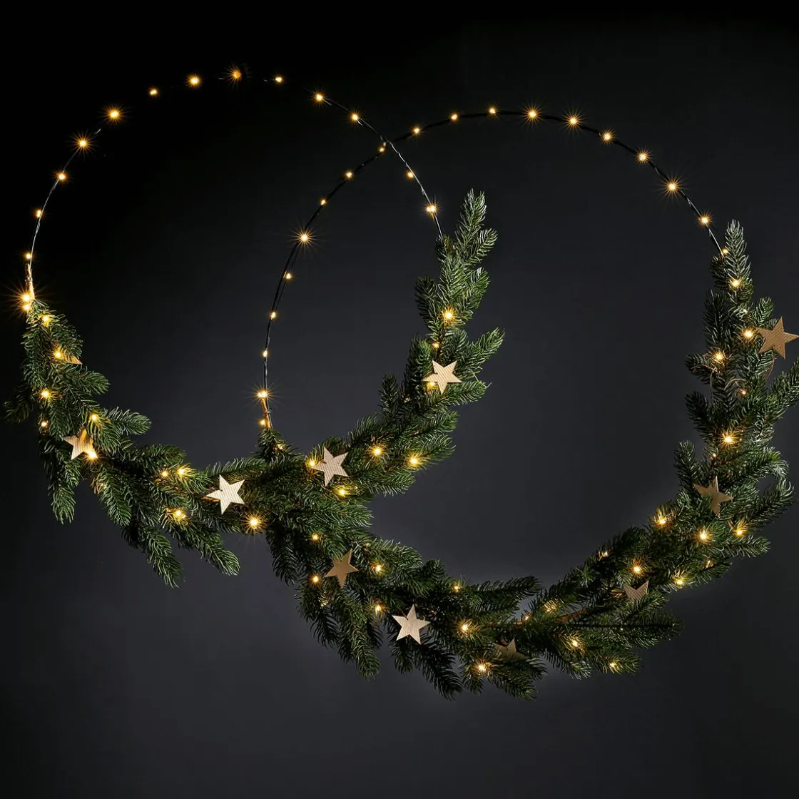 DecoWoerner Figuras De Navidad|Luces De Navidad>Colgante De Estrella De Luz LED Ø 38 Cm