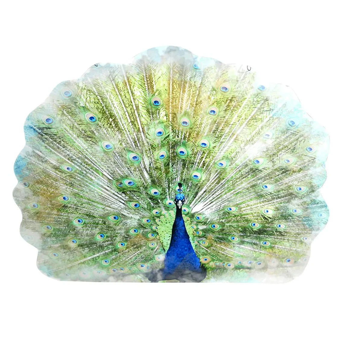 DecoWoerner Decoración De Animales|Decoración De Primavera>Colgante De Exposición "Pavo Real" Anchura 62 Cm