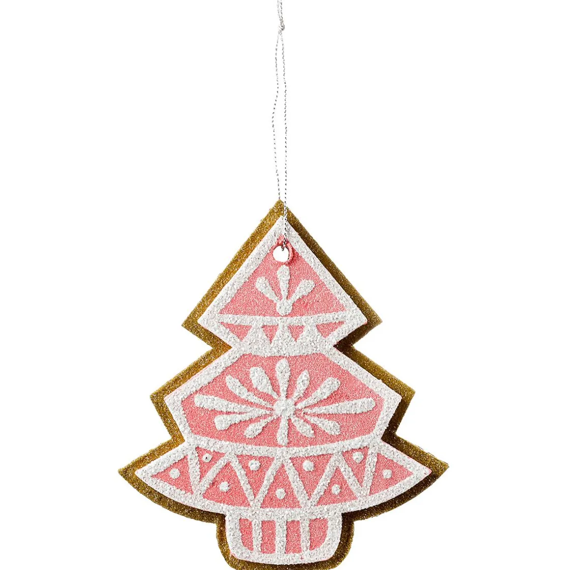DecoWoerner Figuras De Navidad>Colgante De Navidad Abeto De Jengibre 13 Cm 4 Piezas