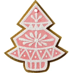 DecoWoerner Figuras De Navidad>Colgante De Navidad Abeto De Jengibre 13 Cm 4 Piezas