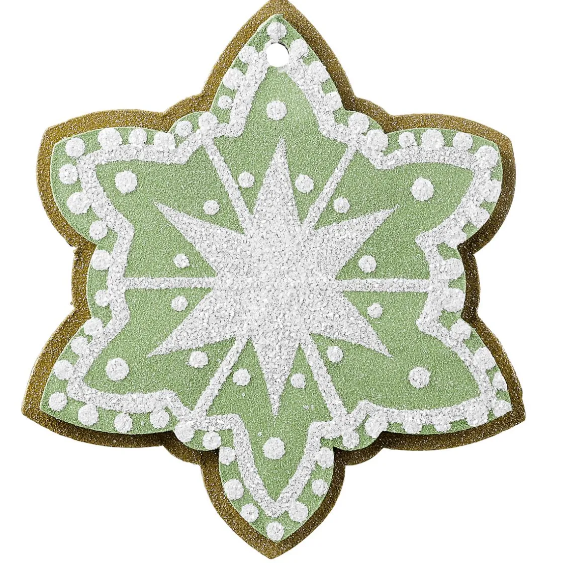 DecoWoerner Figuras De Navidad>Colgante De Navidad Estrella De Jengibre 14 Cm Ø 4 Piezas