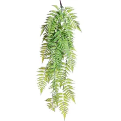 DecoWoerner Plantas Verdes|Plantas Colgantes>Colgante De Plantas Artificiales Helecho Hembra, 119 Cm