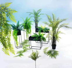 DecoWoerner Plantas Verdes|Plantas Colgantes>Colgante De Plantas Artificiales Helecho Hembra, 119 Cm