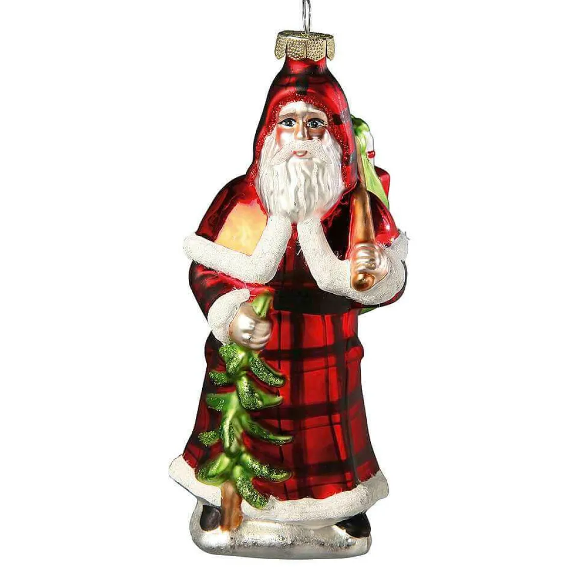 DecoWoerner Bolas De Navidad>Colgante De árbol De Navidad "Santa Claus" 12,5 Cm