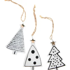 DecoWoerner Figuras De Navidad>Colgante Decorativo Abeto 8,5 Cm 3 Piezas