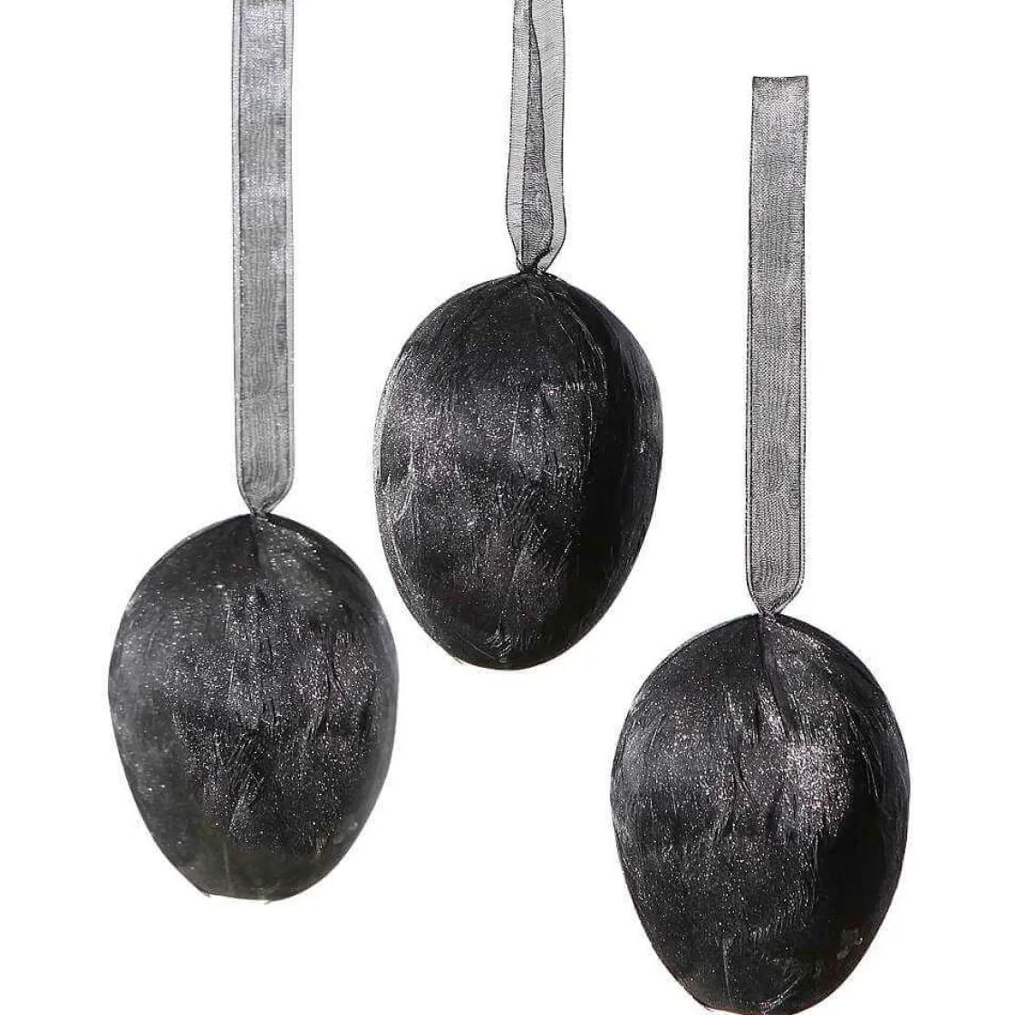 DecoWoerner Decoración De Pascua>Colgante Decorativo Huevo Con Plumas , Longitud 8 Cm, 3 Piezas