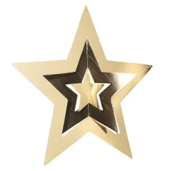 DecoWoerner Estrella De Navidad>Colgante Estrella Decorativa Dorado, Ø 68 Cm