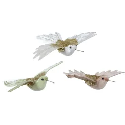 DecoWoerner Decoración De Primavera>Colibríes Artificiales Con Pinza 23 Cm, 3 Piezas