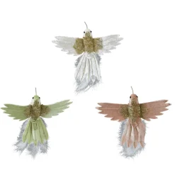 DecoWoerner Decoración De Primavera>Colibríes Artificiales Con Pinza 23 Cm, 3 Piezas