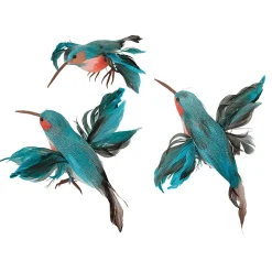 DecoWoerner Decoración De Animales|Decoración De Verano>Colibríes Decorativos 18 Cm , 3 Piezas
