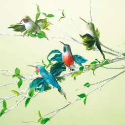 DecoWoerner Decoración De Animales|Decoración De Verano>Colibríes Decorativos 18 Cm , 3 Piezas