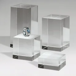 DecoWoerner Expositores Para Tiendas>Columnas De Material Acrílico, Altura 7,5 Cm