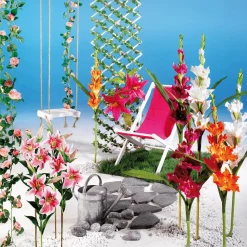 DecoWoerner Decoración De Verano|Decoración De Primavera>Columpio Decorativo, Longitud: 155 Cm
