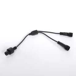 DecoWoerner Luz Decorativa|Luces De Navidad>Conector En Y Para Luces De Hadas Negro 25 Cm