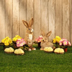 DecoWoerner Decoración De Animales|Decoración De Pascua>Conejito De Pascua Deco Sentado 24 Cm