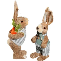 DecoWoerner Decoración De Animales|Decoración De Pascua>Conejitos De Pascua 2 Piezas 30 & 35 Cm