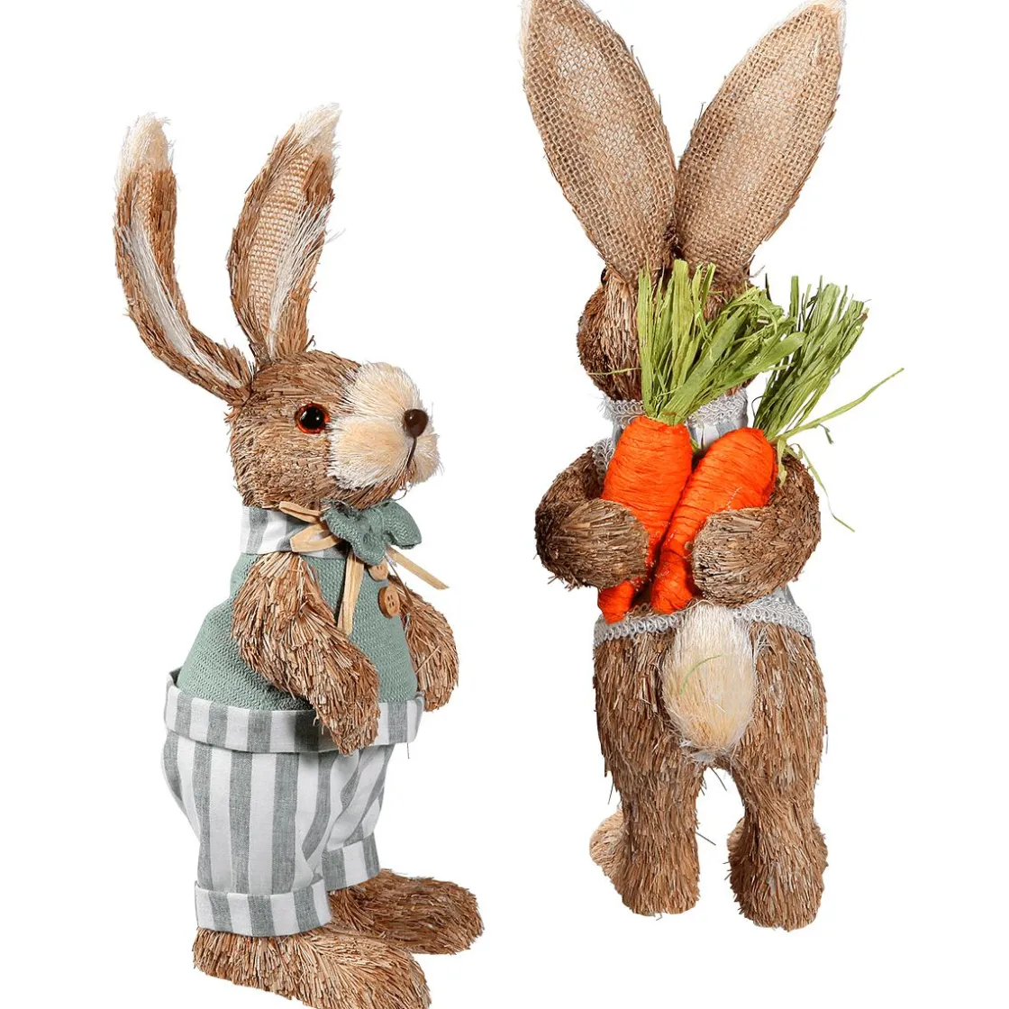 DecoWoerner Decoración De Animales|Decoración De Pascua>Conejitos De Pascua 2 Piezas 30 & 35 Cm