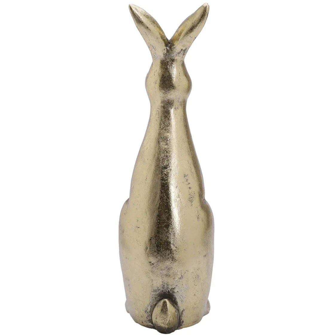 DecoWoerner Decoración De Pascua>Conejo De Pascua De Cerámica Dorada 33 Cm