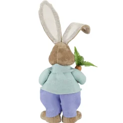 DecoWoerner Decoración De Pascua>Conejo De Pascua XXL De Peluche Con Zanahoria Y Pala 36 X 23 X 92 Cm
