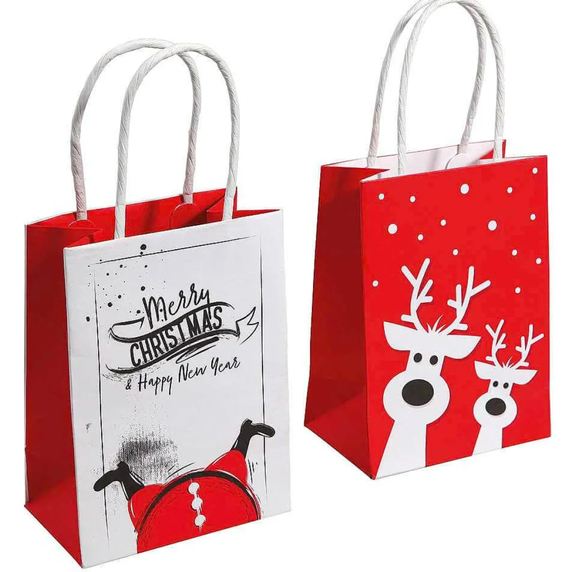 DecoWoerner Bolsas De Regalo Y Bolsas Portátiles>Conjunto De Bolsas De Regalo Navidad 11 X 15 Cm