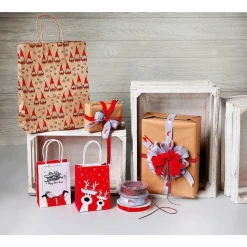 DecoWoerner Bolsas De Regalo Y Bolsas Portátiles>Conjunto De Bolsas De Regalo Navidad 11 X 15 Cm