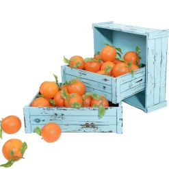 DecoWoerner Expositores Para Tiendas|Macetas Y Artículos De Decoración>Conjunto De Cajas De Madera, Color Claro