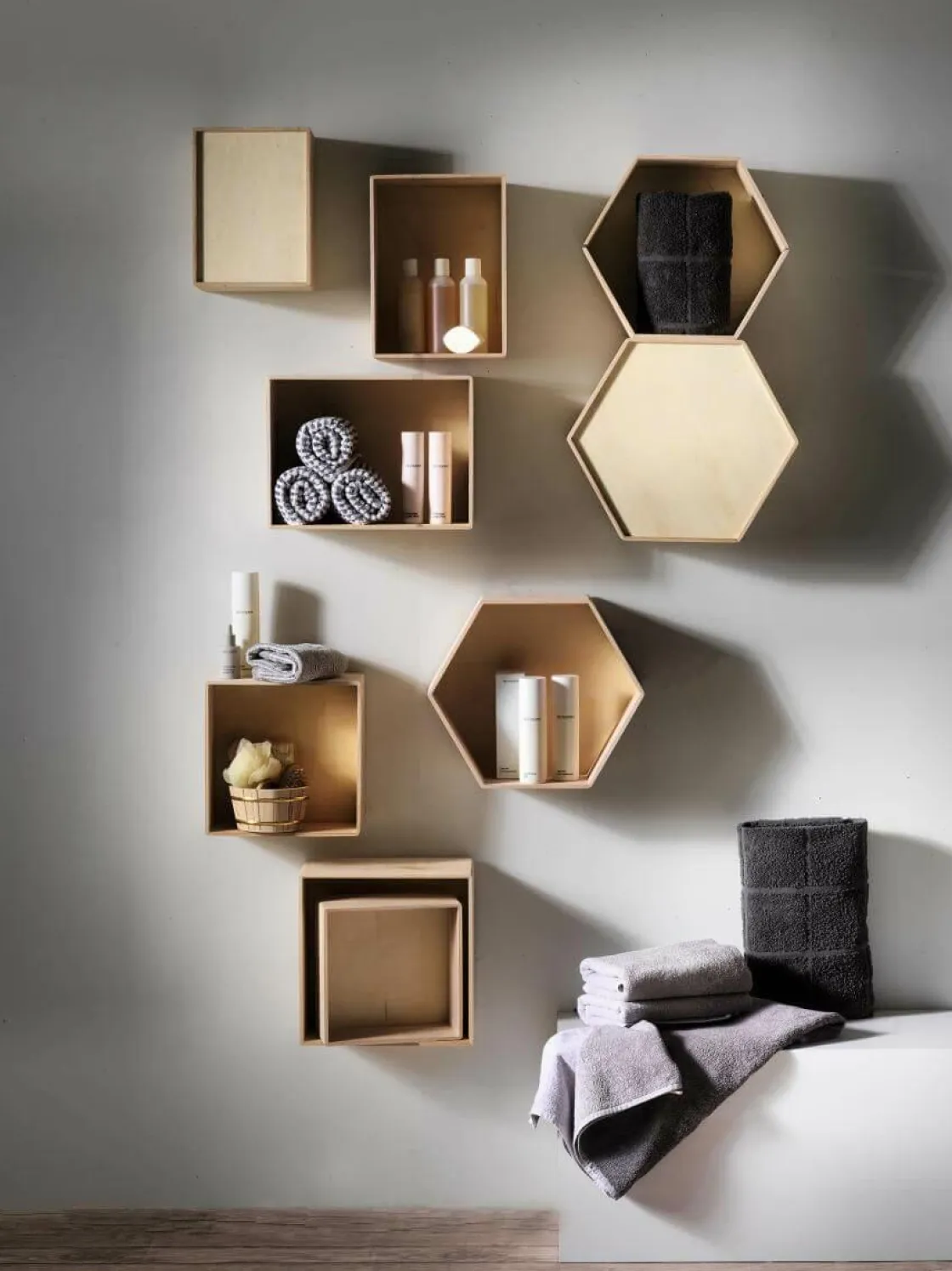 DecoWoerner Expositores Para Tiendas|Decoración De Verano>Conjunto De Cajas De Madera Rectangular 3 Piezas