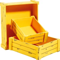 DecoWoerner Expositores Para Tiendas|Macetas Y Artículos De Decoración>Conjunto De Cajas De Madera,