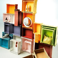 DecoWoerner Expositores Para Tiendas|Macetas Y Artículos De Decoración>Conjunto De Cajas De Madera,