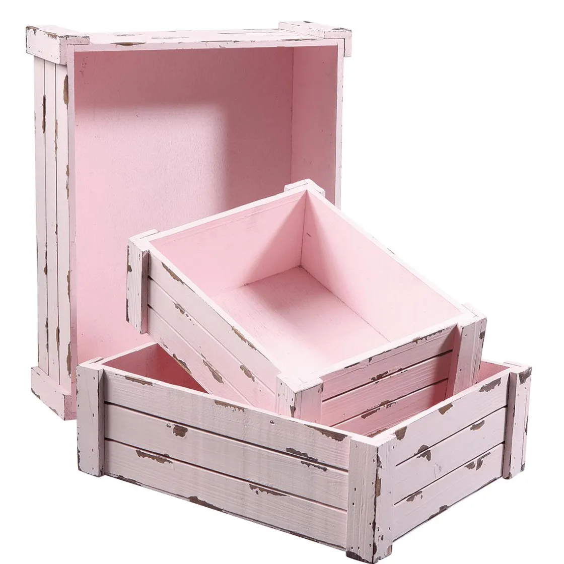 DecoWoerner Expositores Para Tiendas|Macetas Y Artículos De Decoración>Conjunto De Cajas De Madera, do